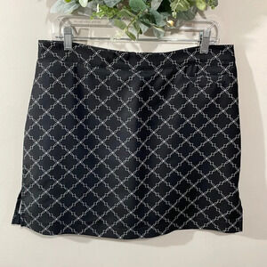 Aspire Dri-Logic Black & White Caviar Print Golf Skort 10